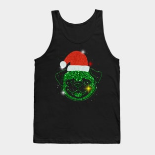 Christmas Santa Pug Tank Top
